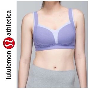 Lululemon Ta Ta Tamer II Wee Stripe Bruised Berry / Cool Breeze 36D